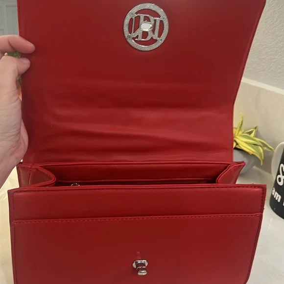 Badgley Mischka Red Quilted Shoulder Bag NWT bundle - Picture 10 of 17